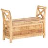 vidaXL entr&eacute;b&aelig;nk 103x33x72 cm massivt mangotr&aelig;