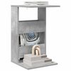 vidaXL Sidebord Beton Gr&aring; 40 x 35 x 60,5 cm Konstrueret tr&aelig;