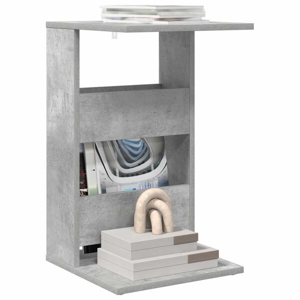 vidaXL Sidebord Beton Gr&aring; 40 x 35 x 60,5 cm Konstrueret tr&aelig;
