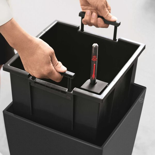 LECHUZA plantekrukke Cubico Color 30 ALL-IN-ONE skifergr&aring; 13138