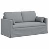 vidaXL Sofa 2 pcs Lysegr&aring; 158 x 78 x 80 cm Stof