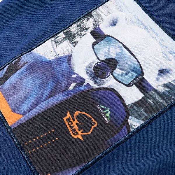 Lang&aelig;rmet T-shirt til b&oslash;rn str. 116 jeansbl&aring;