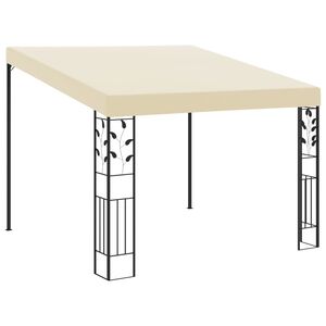 vidaXL v&aelig;gmonteret pavillon 3x3x2,5 m cremefarvet