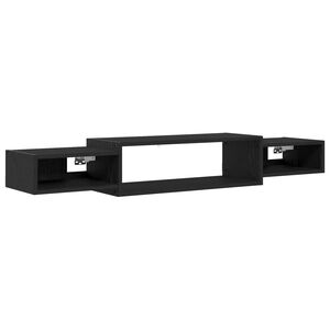 vidaXL V&aelig;gh&aelig;ngt TV Skab V&aelig;gmonteret Sort eg 140 x 28 x 21 cm