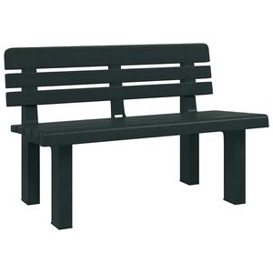 vidaXL haveb&aelig;nk 110x52x71 cm polypropylen gr&oslash;n