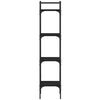 vidaXL bogreol med 4 hylder 35x30x138,5 cm konstrueret træ sort