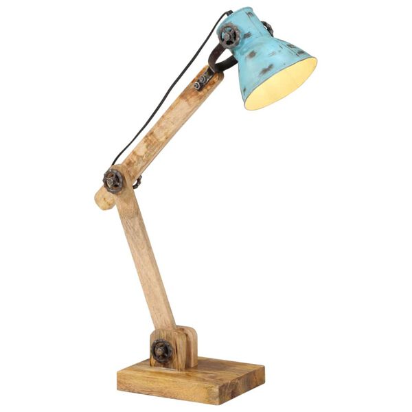 vidaXL skrivebordslampe 25 W 23x18x96 cm E27 rustik bl&aring;