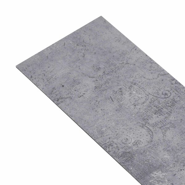 vidaXL Gulvplanker 36 pcs Cement Gr&aring; 5,02 m&sup2; PVC