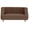 vidaXL hundesofa 95x63x39 cm linned brun