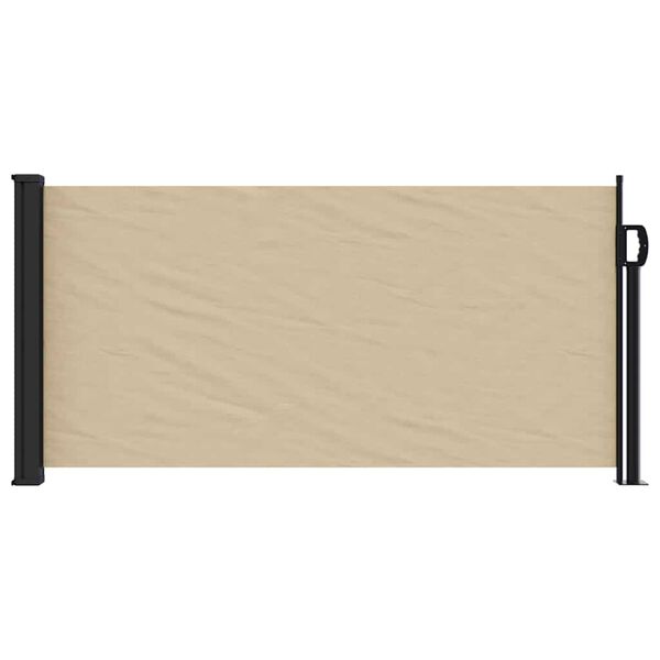 vidaXL sammenrullelig sidemarkise 100x500 cm beige