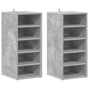vidaXL skoreoler 2 stk. 31,5x35x70 cm konstrueret tr&aelig; betongr&aring;