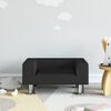 vidaXL sofa til børn 50x40x26,5 cm fløjl sort