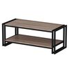 Homemania sofabord Lesa 102x45x40 cm sort og valn&oslash;dfarvet