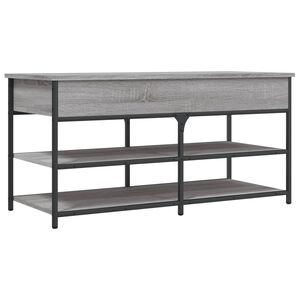 vidaXL skob&aelig;nk 100x42,5x50 cm konstrueret tr&aelig; gr&aring; sonoma-eg