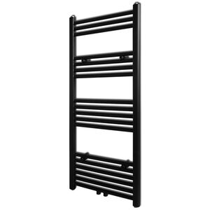 H&aring;ndkl&aelig;deradiator 500x1160 mm centralvarme lige sort