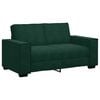 vidaXL 2-personers sofa 160x78x84 cm fl&oslash;jl m&oslash;rkegr&oslash;n
