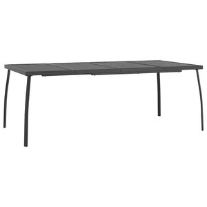 vidaXL havebord 200x100x72 cm st&aring;l og meshstof antracitgr&aring;