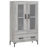 vidaXL skab 69,5x31x115 cm konstrueret tr&aelig; gr&aring; sonoma-eg
