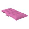 vidaXL stolehynder med lav ryg 2 stk. 100x50x7 cm stof pink