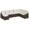 vidaXL Havesofa S&aelig;t 8 stk. polyrattan