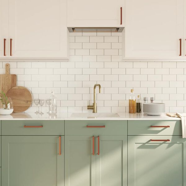 vidaXL skabsh&aring;ndtag 10 stk. 160 mm rustfrit st&aring;l bronzefarvet