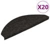 vidaXL selvkl&aelig;bende trappem&aring;tter 20 stk. 56x17x3 cm sort