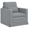 vidaXL Sofa S&aelig;t 2 pcs Lysegr&aring; 198 x 78 x 80 cm Stof