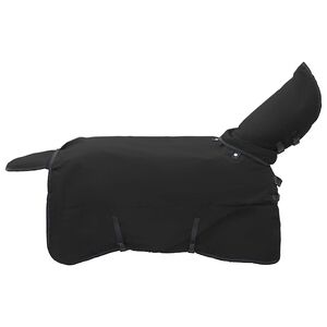 vidaXL Hestet&aelig;ppe Fuldt Sort 75 cm Polyester