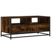 vidaXL sofabord 100x50x45 cm konstrueret tr&aelig; og metal r&oslash;get egetr&aelig;