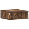 vidaXL væghængte natborde 2 stk. 40x30x15 cm konstrueret træ røget eg