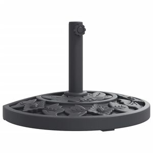 vidaXL parasolfod &Oslash;38/48 mm st&aelig;nger 9 kg halvrund