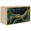 vidaXL V&aelig;gh&aelig;ngt TV Skab WIJHE 69 x 33 x 40 cm Sonoma-eg