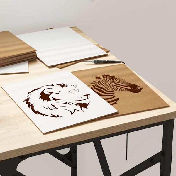 vidaXL Dekor Panels 12 pcs Hvid 21 x 30 x 0.3 cm Konstrueret træ