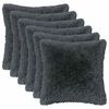 vidaXL Pude med pude HEERLEN 6 stk. Antracit PV Fleece