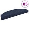 vidaXL trappem&aring;tter selvkl&aelig;bende 5 stk. 65x21x4 cm bl&aring; halvrund store