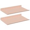 vidaXL Sv&aelig;vende hylde 2 stk. Lyser&oslash;d 30 x 18 x 2,5 cm St&aring;l