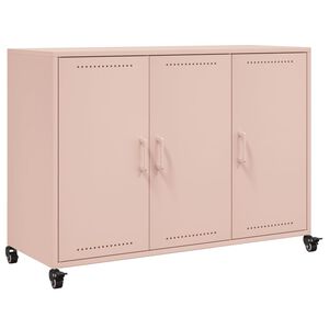 vidaXL sk&aelig;nk 100,5x39x72 cm st&aring;l lyser&oslash;d