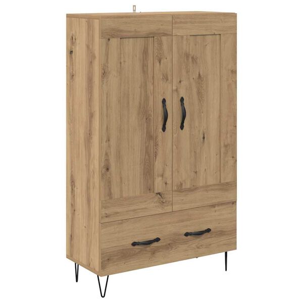 vidaXL Highboard Artisan Egetr&aelig; 69,5 x 31 x 115 cm Konstrueret tr&aelig;