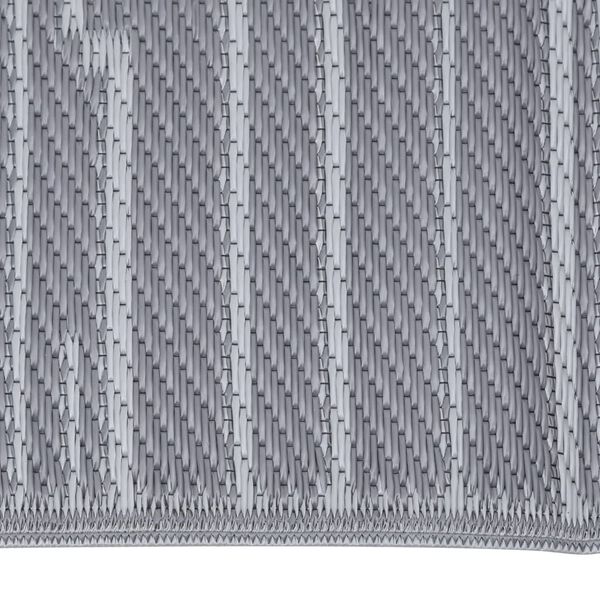 vidaXL udendørs gulvtæppe ARAKIL 80x250 cm PP Antracit