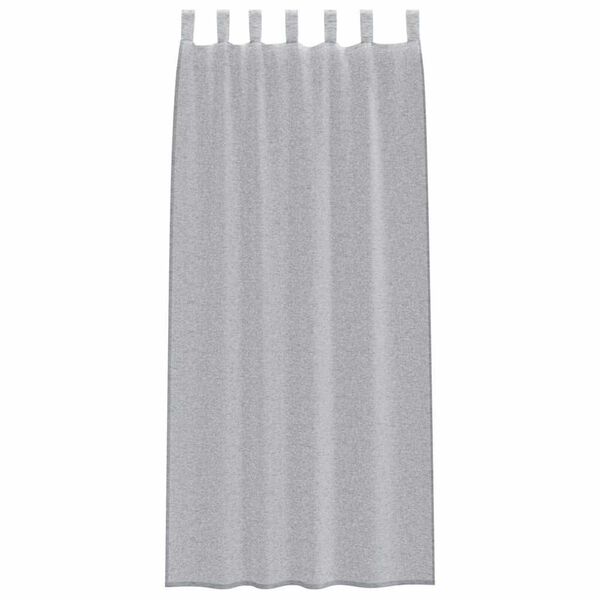 vidaXL Voile Gardin med gardiner 2 pcs Mørkegrå 225 x 140 cm Polyester