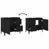 vidaXL Badeværelsesskab Sort eg 65 x 33 x 60 cm Konstrueret træ