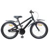 vidaXL B&oslash;rnecykel 22 tommer til 7-12 &aring;r gammel Sort