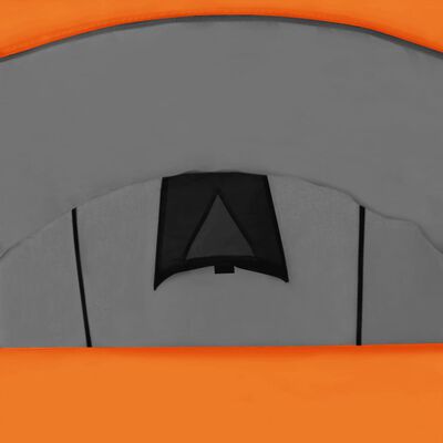 vidaXL telt 4-personers grå og orange