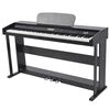 vidaXL digitalt piano med pedaler 88 tangenter sort melaminbr&aelig;t