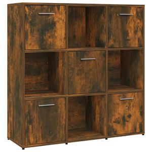 vidaXL bogreol 90x30x90 cm konstrueret tr&aelig; r&oslash;get egetr&aelig;