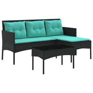 vidaXL Havesofa S&aelig;t 2 stk. polyrattan