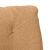 vidaXL lænestol Beige 61 x 78 x 98 cm Sherpa-stof