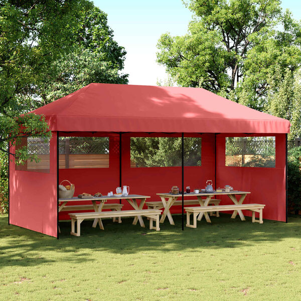 vidaXL Party Tent Bordeaux 292 x 580 x 315 cm Oxford stof