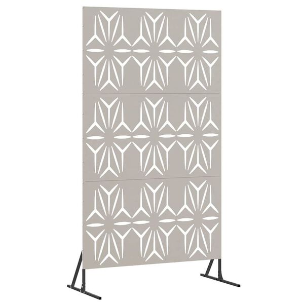 vidaXL Privatlivssk&aelig;rm Gr&aring; 100 x 50 x 180 cm Cortenst&aring;l