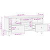 vidaXL tv-bord 100x33x46 cm massivt mangotr&aelig; sort